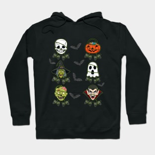 Halloween Skeleton Gaming Witch Vampire Zombie Hoodie